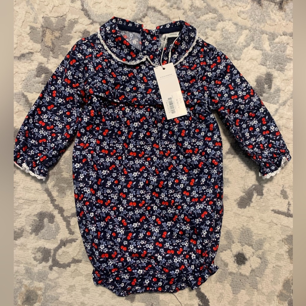 Janie and Jack 6-12m Navy Romper